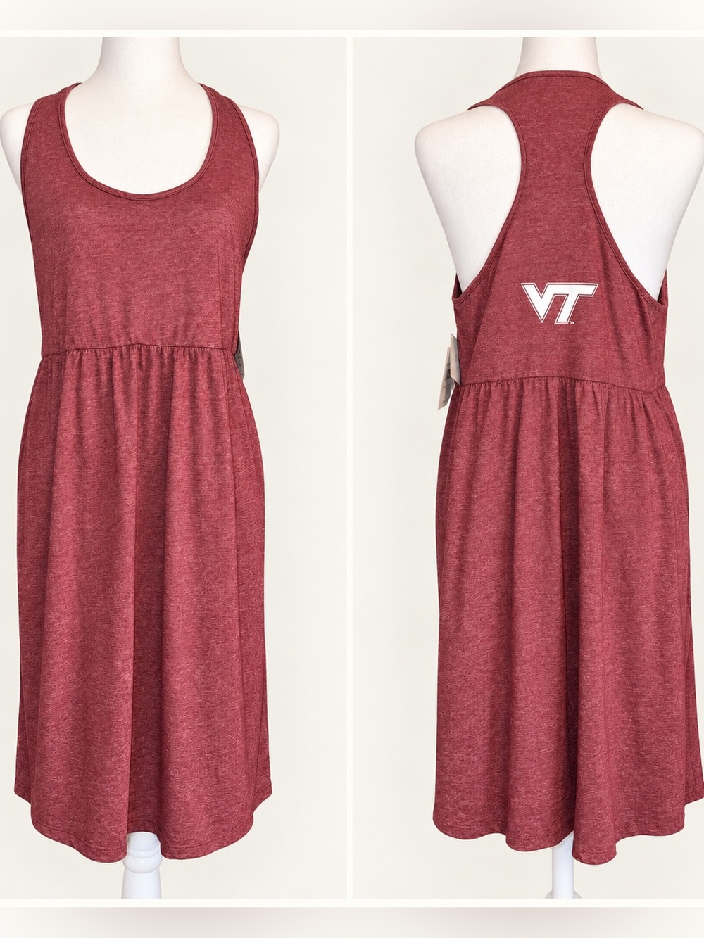 NWT Virginia Tech VT Racerback Dress by Lauren James Size L